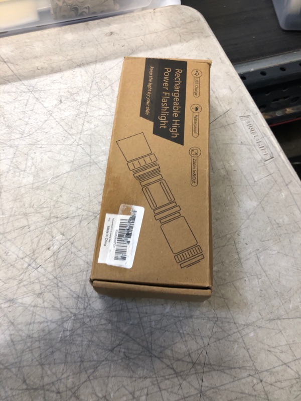 Photo 1 of Rechargeable Flashlights High Lumens, LED Flashlight 290,000 Lumen Super Bright Flash Light with 5 Modes & IPX7 Waterproof, Powerful Handheld Flashlights for Camping, Hiking, Large Flashlight