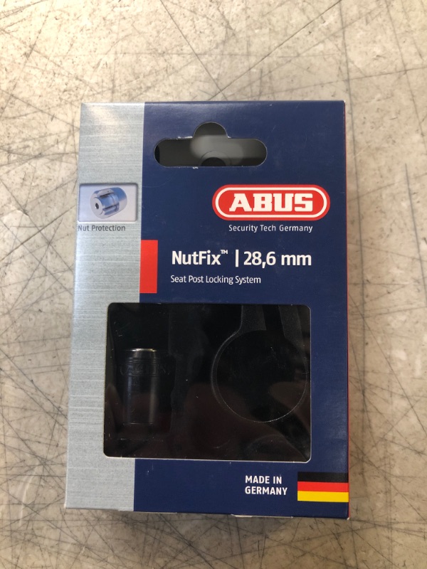 Photo 2 of ABUS Saddle/Post Lock Nutfix Seatpost Clamp/Lock, 28.6 Diameter, Silver
