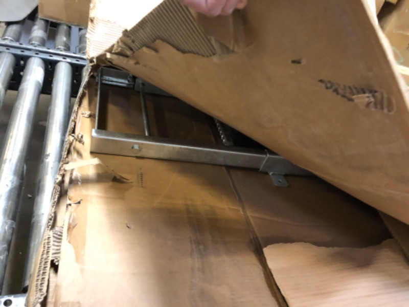 Photo 1 of Mytee Products 3 Rung Pull-Out Trailer Step Ladder with Standing Platform Folding Truck Step Galvanized Steel for Use with Trucks, Trailers and RV's 3-Rung