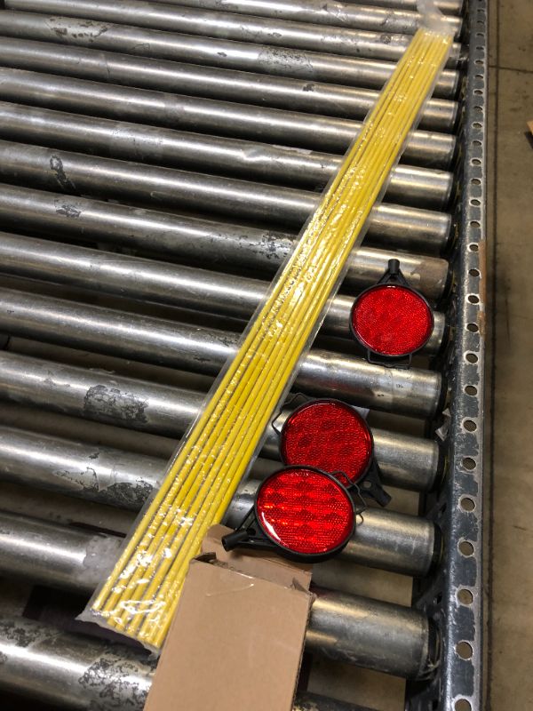 Photo 1 of Orange Driveway Reflectors, Reflective Driveway Markers, 2-Way reflector,Snow Markers for Driveway 43 Inch Fiberglass Rod(Pack of 8) BLACK AND Orange