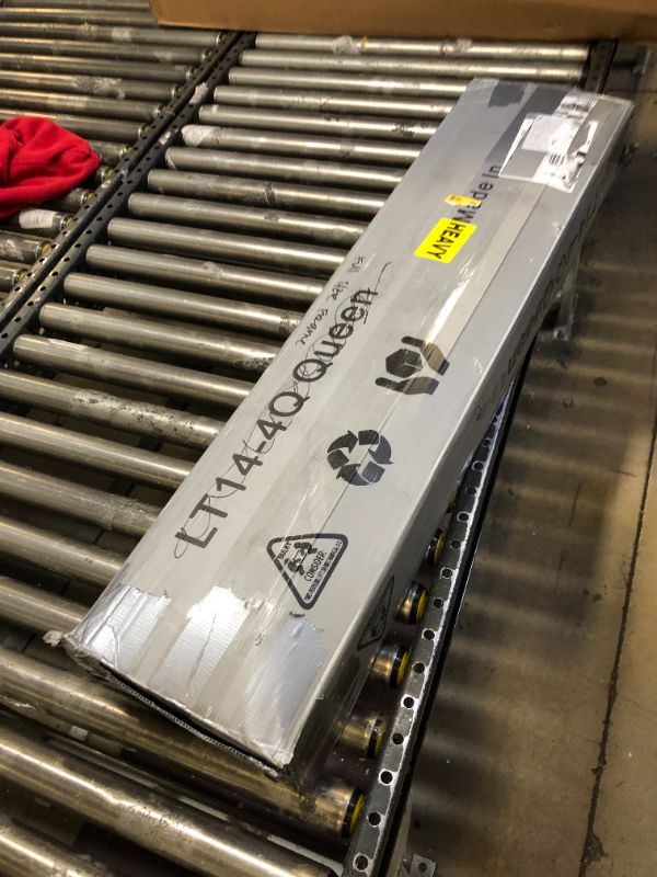 Photo 1 of EMODA 18 Inch Tall Full Size Bed Frame with Large Storage Space, Easy Assembly Heavy Duty Metal Platform No Box Spring Needed, Noise Free, Black