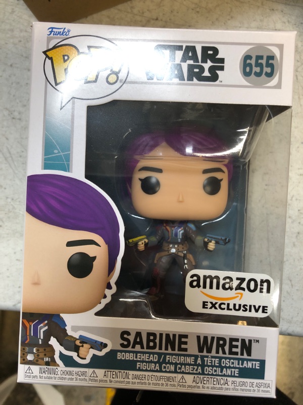 Photo 2 of Funko Pop! Star Wars: Ahsoka - Sabine Wren Glow in The Dark, Amazon Exclusive