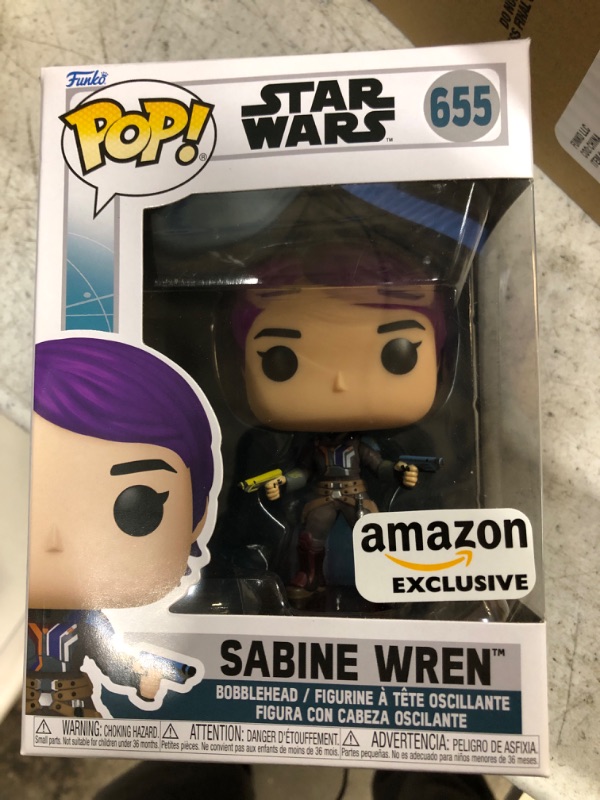 Photo 2 of Funko Pop! Star Wars: Ahsoka - Sabine Wren Glow in The Dark, Amazon Exclusive