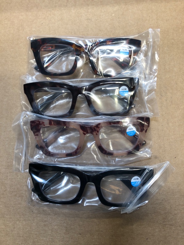 Photo 1 of 4 pairs of oprah style square reading glasses