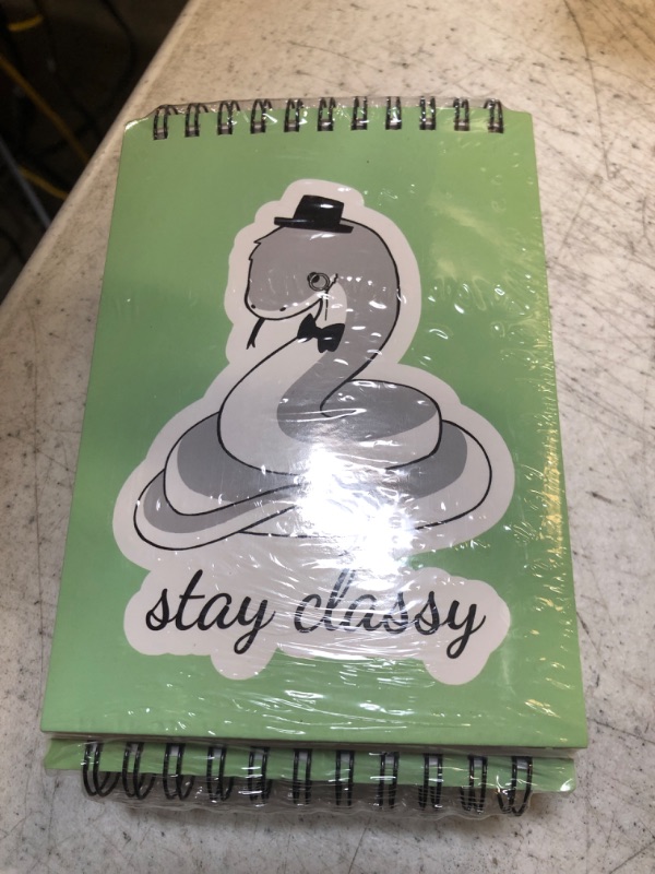 Photo 1 of 4 pack - stay classy note pad - green - small 