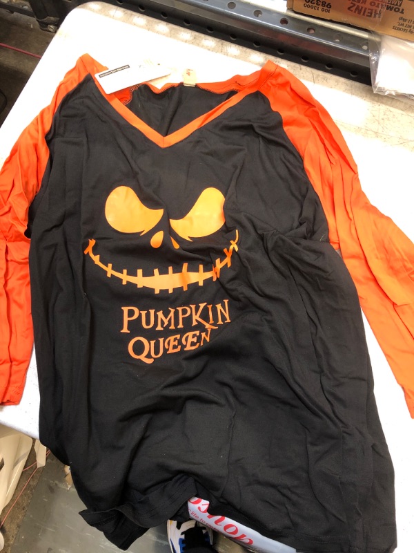 Photo 1 of pimpkin queen shirt- size- xl 