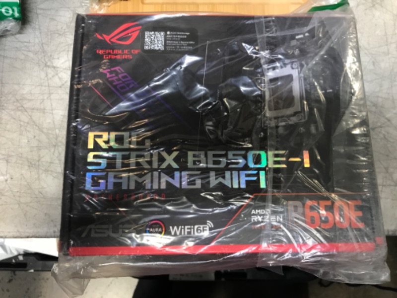 Photo 2 of ASUS ROG Strix B650E-I Gaming WiFi 6E Socket AM5 Ryzen 7000 Mini-ITX Gaming Motherboard (PCIe 5.0,DDR5,10 + 2power Stages,2xM.2 Slots,USB 3.2 Gen 2x2 Type-C,WiFi 6E)