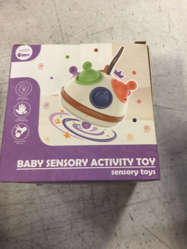 Photo 2 of Baby Montessori Sensory Teething Toys: Montessori Toys for Baby 6-12-18 Months Silicone Teething Toy - Baby Pull Toys Early Development Toy for Toddlers 1-3 Years
