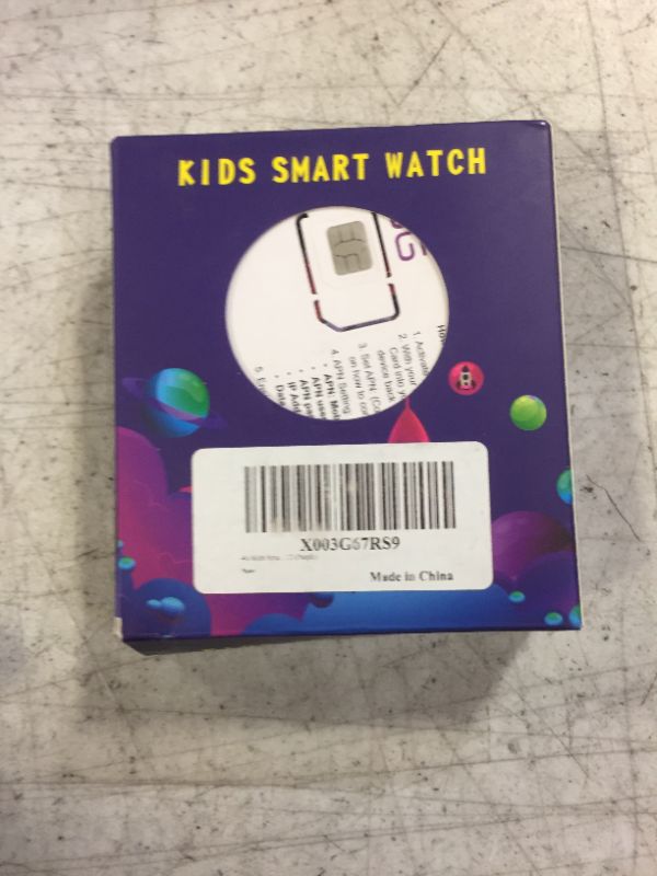 Photo 3 of 4G Kids Smart Watch with GPS Tracker and Calling, HD Touch Screen Kids Cell Phone Watch Combines SMS, Voice, Video Call, SOS, WiFi, Face Unlock Function, GPS Watch for Kids Boys Girls 6-12 (Purple)