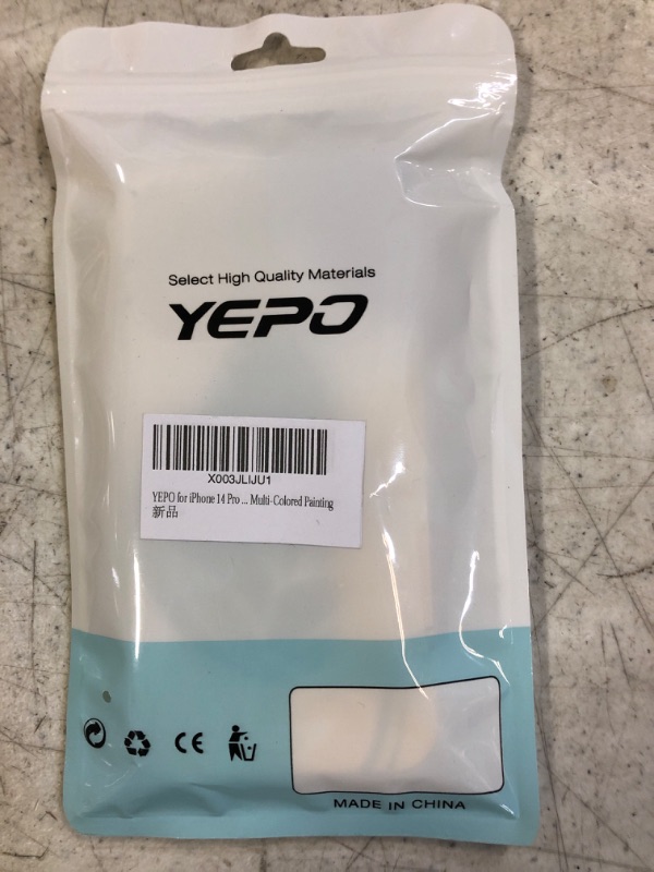 Photo 1 of YEPO for iPhone 14 Pro Case Phone Cover, TPU Bumpers Soft Protective Cover for iPhone 14 Pro Clear Case Multi-Colored Painting
