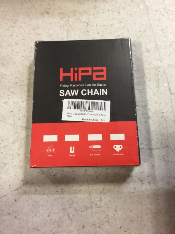Photo 2 of Hipa 2Pack 18 Inch Chainsaw Chain L74 .063" Gauge .325" Pitch 26RS 74 for Stihl MS271 MS291 MS290 MS260 MS261 026 024 028 029 031 032 034 036 74 Drive Links Replace 22LPX074 Low Kickback Chain
