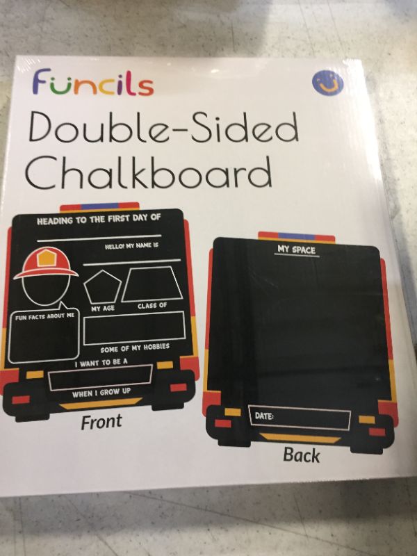 Photo 2 of Chalk Board for Kids (FireTruck, 11 x 13") + 5 Chalkboard Chalk Markers - Kids Chalkboard, No Mess Art for Kids, Craft Kits & Supplies, DIY Creative Activity, Gifts for Boys & Girls Ages 4, 5, 6, 7, 8 FireTruck Board