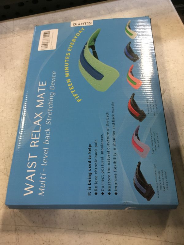 Photo 1 of KLLHYIO Back Stretcher, Lower Back Pain Relief Device with Magnet, Multi-Level Back Cracker Back Massager, Lumbar Support Spine Board for Herniated Disc, Sciatica, Scoliosis, Muscle Pain.(White