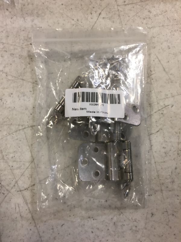 Photo 1 of Face Mount Self Closing 3/8" Inset Cabinet Hinges,4 Pack Inset Cabinet Hinges for Variable Kitchen Bathroom Cabinet Doors (Satin Nickel Finish)