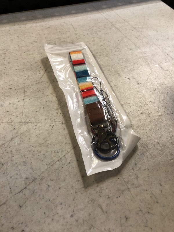 Photo 2 of YIICUZP Wrist Lanyard for Keys,Keychain Wristlet Strap for Men and Women Cool Hand Keychain Lanyard for ID Badges Holder,Wallet,Car Keys&Thread Wallets(Rainbow)
