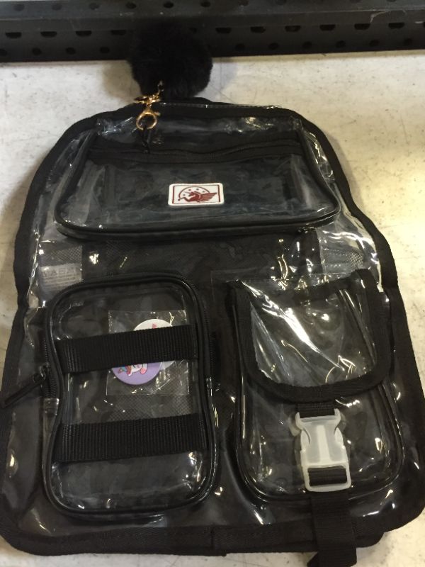 Photo 2 of Clear Backpack, Transparent Bookbag Heavy Duty See Through Backpacks
