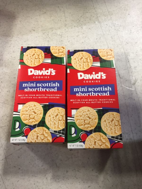 Photo 2 of 2 PACK-Davids Cookies Pure Butter Shortbread CookiesTraditional Mini Scottish Butter Shortbread Cookie BoxFresh & Yummy Shortbreads For Tea & Coffee TimeOriginal Recipe Made In Scotland- BEST BY- 12/17/2023