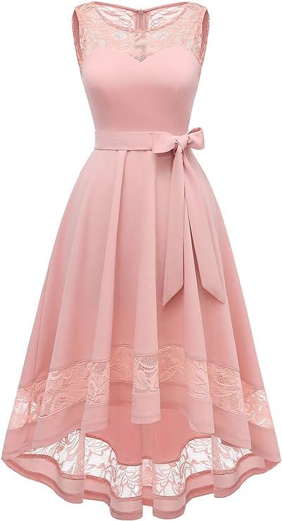 Photo 1 of Gardenwed Women's Cocktail Party Dress Hi-Lo Bridesmaid Prom Semi Formal Vintage Elegant Dresses- SIZE S 
