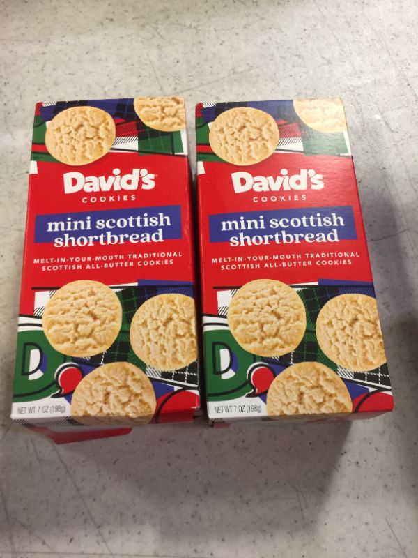 Photo 2 of 2 PACK--traditional mini scottish shortbread cookie box - 6 pack- BEST BY- 12/17/2023