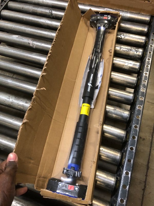 View 3 of DeeStorm Adjustable Pull-up Bar for Doorway - Perfect for Upper Body Exercises, including Pull-ups, Chin-ups, and Strength Training - No Drilling Installation - Home Gym Workout Equipment