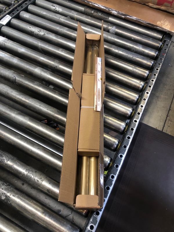 Photo 2 of 2 Pack Gold Curtain Rods for Windows 28 to 48 Inch(2.3-4ft),1 Inch Diameter Heavy Duty Curtain Rods,Cylindrical End Cap Curtain Rod,Modern Adjustable Drapery Rods,Window Curtains Rod 28-48",Gold 28-48"&2 pack Gold