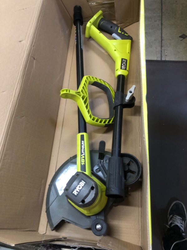 Photo 2 of 18-Volt Lithium-Ion Cordless String Trimmer/Edger - 4.0 Ah Battery and Charger Included