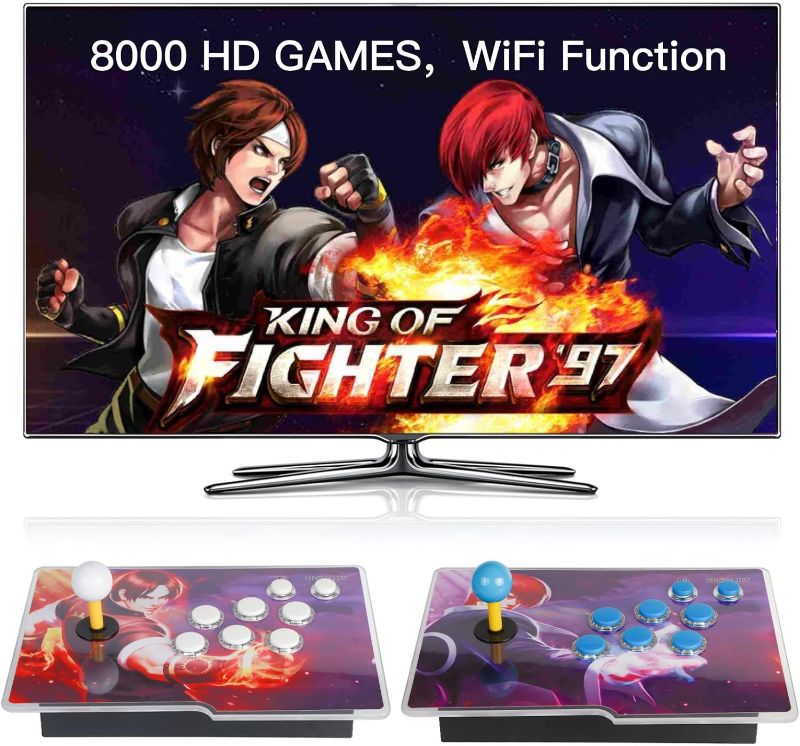 Photo 1 of FVBADE[8000 Games in 1] Pandora Box Arcade Game Console WiFi Function to Add More Games Compatible PC & Projector & TV ,3D Games 4 Players Category Favorite List Save/Search/Hide/Pause/Delete Games
