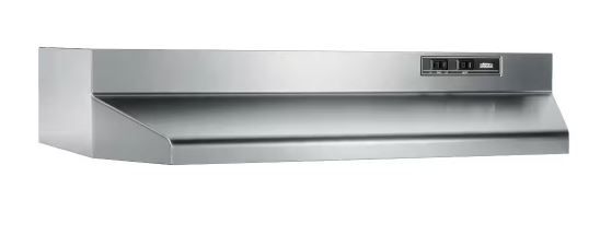 Photo 1 of 40000 Series 30 in. 210 Max Blower CFM Ducted Under-Cabinet Range Hood with Light in Stainless Steel
