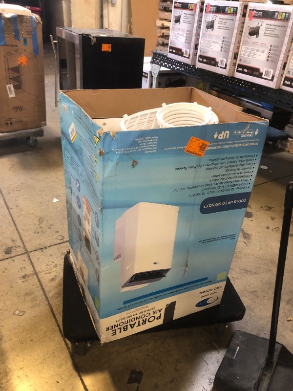 Photo 1 of 10,000 BTU Portable Air Conditioner Cools 500 Sq. Ft. with Inverter, Smart Wi-Fi and Dual Hose in White

