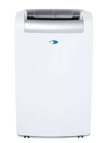 Photo 1 of 14,000 BTU Portable Air Conditioner Cools 500 Sq. Ft. with Dehumidifier and Silver Shield Filter in White

