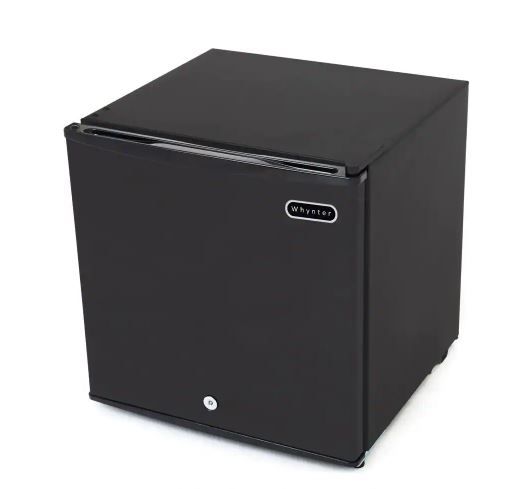 Photo 1 of 1.1 cu. ft. Portable Freezer in Black with Lock, ENERGY STAR
