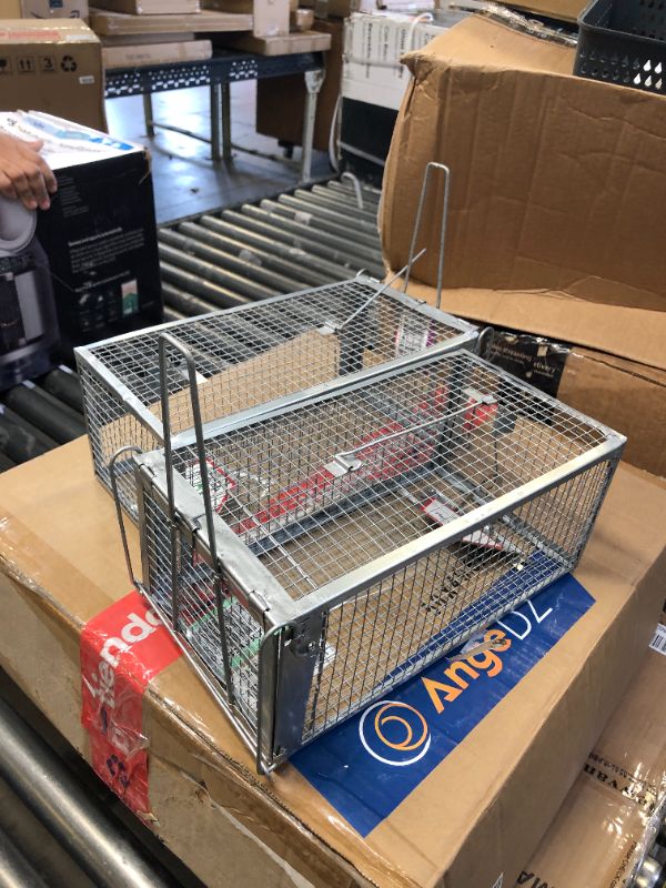 Photo 3 of 2-Pack Animal Humane Live Cage Trap That Work for Rat Mouse Chipmunk Mice Voles Hamsters and Other Small Rodents, Trampa para Ratones, Catch and Release (Small)
