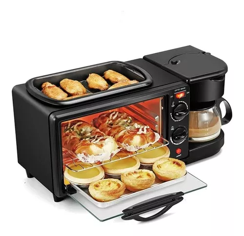 Photo 1 of 3 in 1 Breakfast Machine Oven, Coffee Maker and Frying Pan Included
