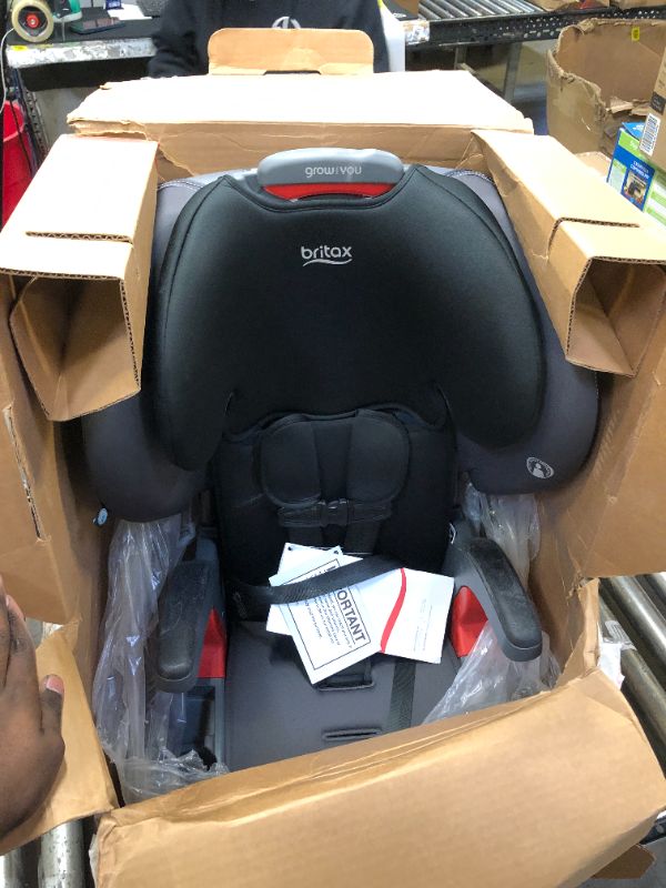 Photo 3 of Britax Grow with You ClickTight Harness-2-Booster Car Seat, Cool Flow Gray
