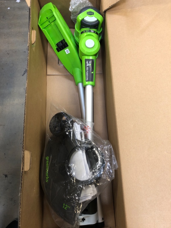 Photo 2 of 12 in. 24-Volt Battery Cordless String Trimmer with 2.0 Ah - DOES NOT INCLUDE BATTERY