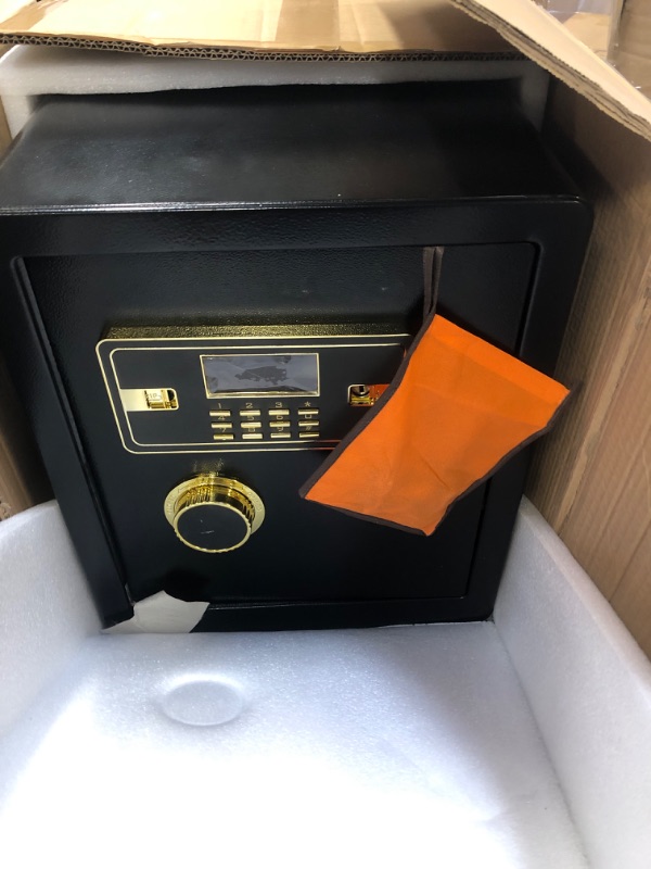 Photo 2 of 2.2 Cubic Upgrade Safe Box Fireproof Waterproof, Security Home Safe Box with Digital Combination, Electronic Keypad & Keys Interior Lock Box, Fireproof Safe for Side Arm Cash and Important Papers