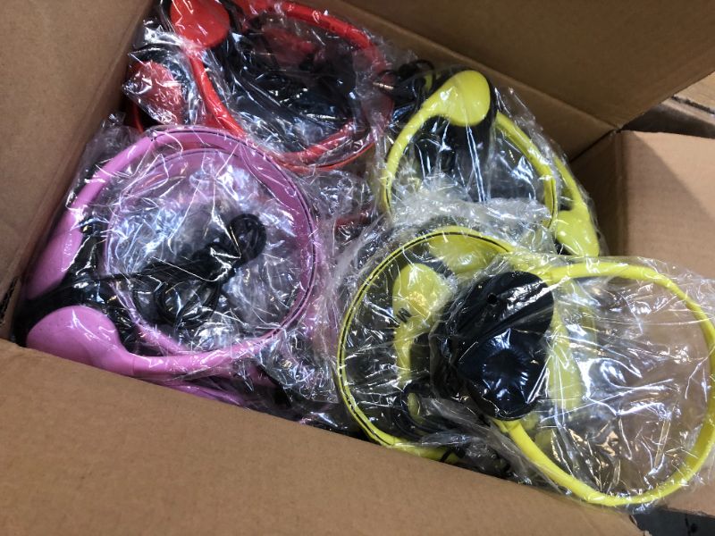 Photo 2 of Hongzan Bulk Headphones 100 Packs for School Classroom Kids, Wholesale Class Set Headphones for Students Children Teens and More (100 Mixed) 100Mixed