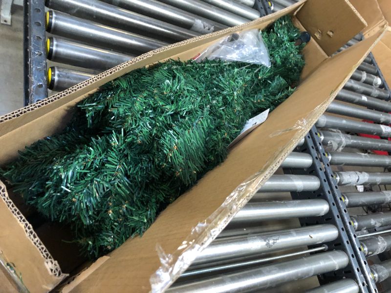 Photo 2 of YUG 6ft Artificial Christmas Tree PVC Unlit Full Xmas Tree for Home Office Party Decoration with 700 Branch Tips, Premium Hinged Structure and Easy Assembly 6 FT Pvc Green