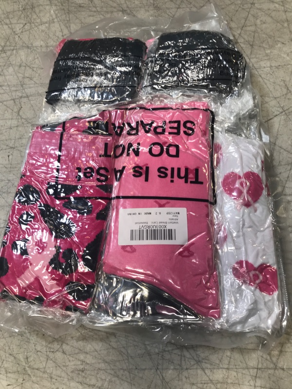 Photo 3 of 20 Pcs Breast Cancer Survivor Gifts for Women 5 Pairs Breast Cancer Awareness Compression Socks 10 Pcs Terry Cloth Wristbands and 5 Pieces Pink Ribbon Headbands for Tennis Basketball Athletic https://a.co/d/3n9MfBp