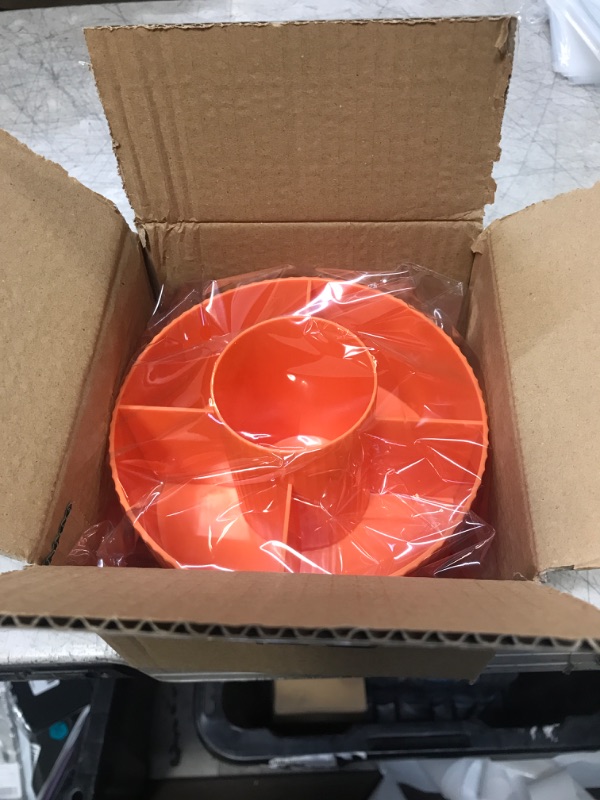 Photo 1 of Lolocor Desk Pencil Pen Holder, 5 Slots 360 Degree Rotating Pencil Pen Organizers for Desk, Desktop Storage Stationery Supplies Organizer Cute Pen Cup for Office School Home Art Supply Orange https://a.co/d/hWEDpN5