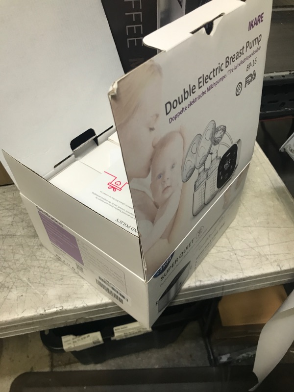 Photo 2 of IKARE Hospital Grade Double Electric Breast Pumps Free-Style, 6 Modes & 150 Levels & 3 Size Flanges, Touchscreen LED Display, Pain Free Portable Breast Pump for Travel & Home, Super Quiet