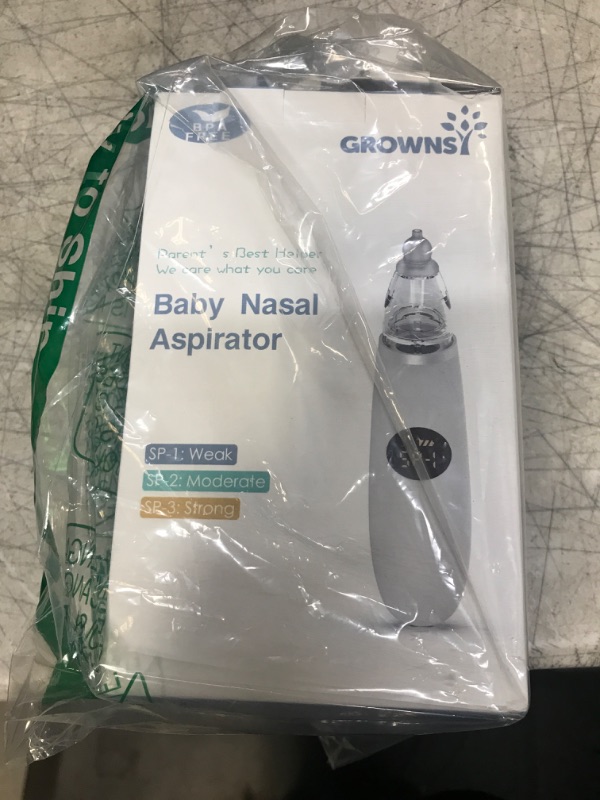 Photo 2 of Baby Nasal Aspirator | Baby Nose Sucker | Baby Nose Cleaner, Automatic Booger Sucker for Baby, Rechargeable, with Pause & Music & Light Soothing Function Grey