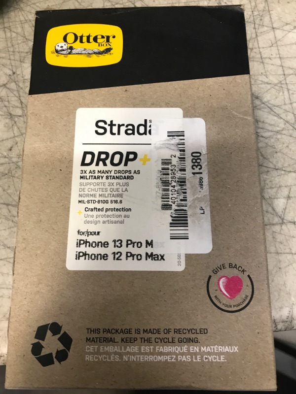 Photo 1 of OtterBox IPhone 13 Pro Max & IPhone 12 Pro Max Strada Series Case - ESPRESSO, Card Holder, Genuine Leather, Pocket-Friendly, Folio Case ESPRESSO STRADA FOLIO