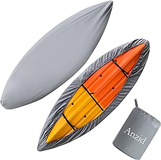 Photo 1 of Anzid Kayak Cover  420D Thicken Waterproof for Outdoor Storage, Dust Cover-UV Sunblock Shield Protector Kayak Canoe Cockpit Accessories for Indoor/Outdoor Storage https://a.co/d/ivM3BZx
