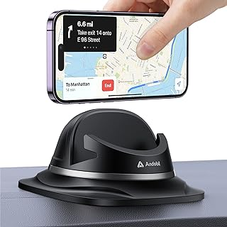 Photo 1 of andobil 2023 Upgraded Dashboard Phone Holder Car, Non-Slip Phone Pad for Car 360° Rotatable Silicone Car Phone Mount, Desk Phone Stand Compatible with iPhone, Samsung, Android, GPS, Car Accessories
