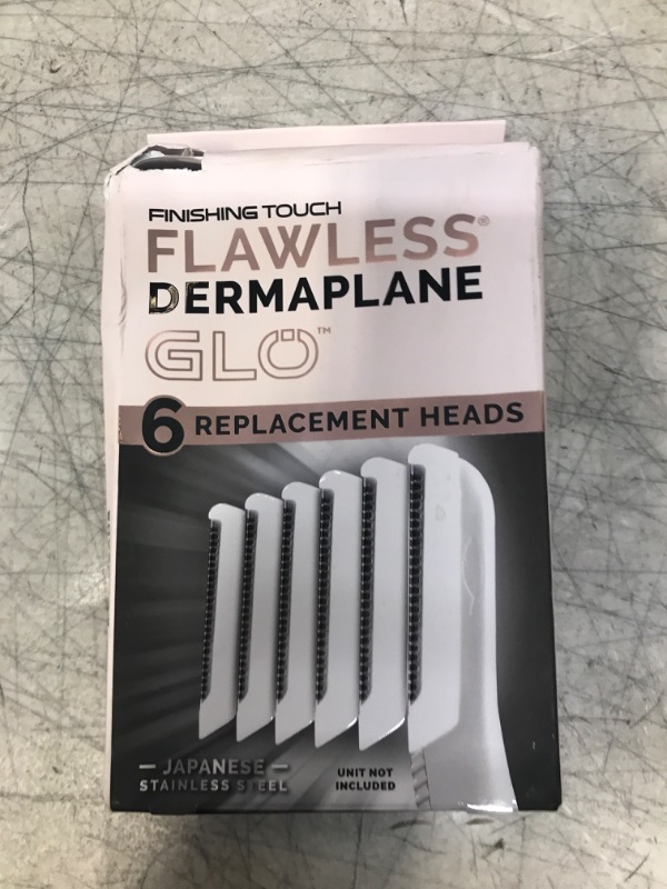 Photo 2 of Finishing Touch Flawless Dermaplane Glo Facial Exfoliator Replacement Heads Only, Dermaplane Tool Not Included, White, 6 Count (Packaging may vary) 6 Count (Pack of 1)