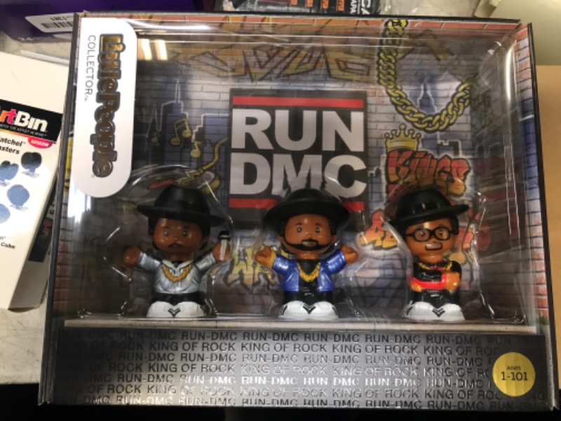 Photo 2 of Fisher- Little People Collector Run DMC, Set of 3 Figures Styled Like The Iconic Hip Hop Group for Fans Ages 1-101 [Amazon Exclusive]
