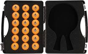 Photo 1 of  Paddles Not Included!! JOOLA Tour Carrying Case - Ping Pong Paddle Case with 18 40mm 3 Star Competition Ping Pong Balls and Space for Storing 2 Standard Table Tennis Rackets - Durable High Density Case with EVA Foam Lining -
