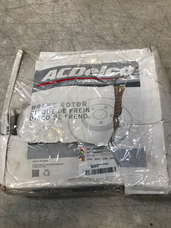 Photo 2 of ACDelco Silver 18A2601A Front Disc Brake Rotor