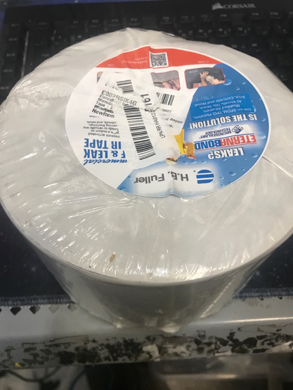 Photo 2 of EternaBond RoofSeal White 4" x50' MicroSealant UV Stable RV Roof Seal Repair Tape | 35 mil Total Thickness - EB-RW040-50R - One-Step Durable, Waterproof and Airtight Sealant 4" x 50' White